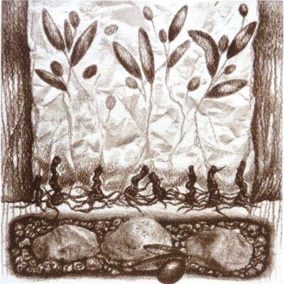 Литография, графика на Лилия Ефтимова-Добринова